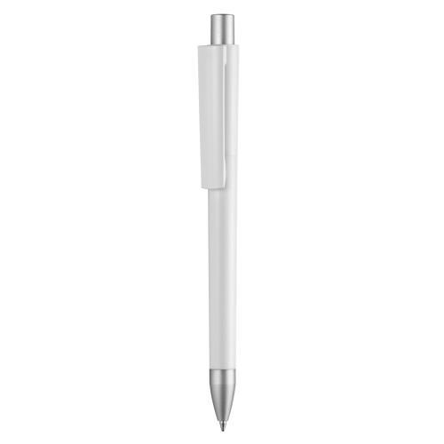 Kugelschreiber ´Cloud solid Silver´ - weiß
