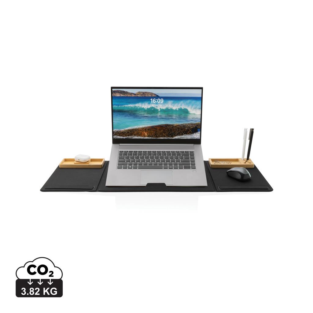 Impact AWARE RPET faltbare Desk-Organizer mit Laptop
